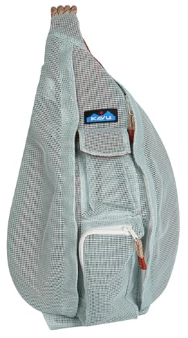 KAVU Paxton Pack Rucksack Seil Sling Bag, Cool Aqua, Einheitsgröße, Strandtasche aus Seil