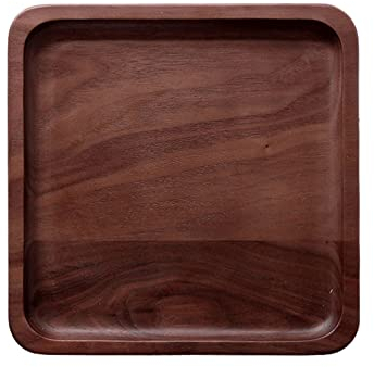 Bandeja for Servir Bandeja de Madera Bandeja for Servir Bandeja Ovalada Bandeja Cuadrada Cuadrada for Comida Té Café Bebida Bandejas for Servir for Comer Bandeja (Size : Brass)