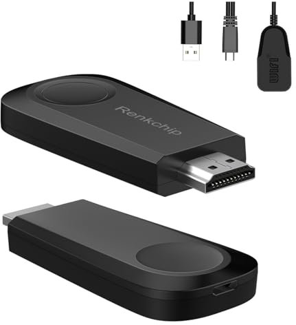 Dongle Display Wireless, Adattatore WiFi Dongle 1080P Ricevitore TV Portatile, Airplay Dongle Schermo Mirroring dal Telefono al Grande Schermo