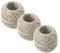Fackelmann 9922550 Lot de 3 Rouleaux de ficelle en lin, ficelle, ficelle, Brun, 80 m
