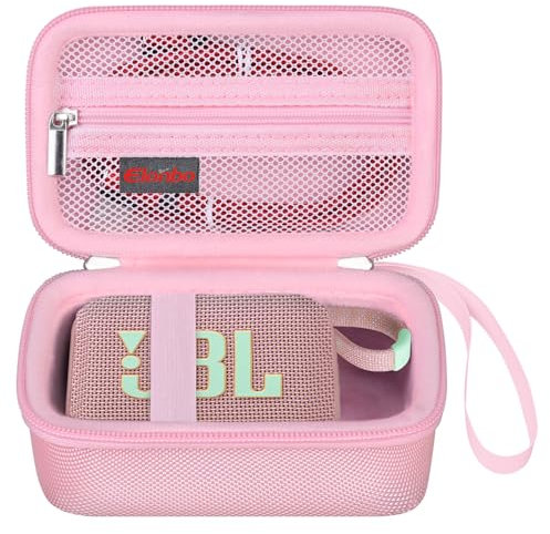Elonbo JBL go 3 / JBl go 4 Portable Bluetooth Haut - Parleur Valise, Étanche à l'eau et à la poussière Haut - Parleur de Rangement, sans Fil Compact Haut - Parleur Voyage Sac de Protection, Rose