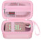Elonbo Custodia per JBL Go 3 / JBL Go 4 Altoparlante Bluetooth portatile, Supporto impermeabile antipolvere, Borsa protettiva da viaggio per altoparlante compatto senza fili, Rosa