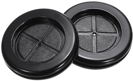 QUARKZMAN Pasacables de Goma Redondo de Doble Cara, Diámetro de 40 mm, Diámetro Interior de 35 mm, para Protección de Cables, Juego de 8 Unidades