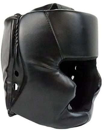 Casco de boxeo | Casco de boxeo para adultos y niños, piel sintética, resistente a los golpes, para boxeo, MMA, kickboxing, casco de entrenamiento, kickboxing, equipo de protección