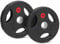 Lions Olympic Weight Plates - Rubber Coated Cast Iron 2inch 5cm Discs Bar Hole Standard Weights Plates for Home Gym Barbell Bar, Weightlifting Training Fitness Workout (Black, 1 x 15kg)