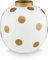Pip Studio Vase Metall Dots weiß-Gold 23cm