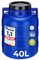 Garronda 40 litros Barril alimentario, depósito de Agua, Barril de Boca Ancha en HDPE y sin BPA, tonel de jardín, contenedor de Alimentos para Animales, Universal GD-0078, Azul