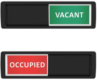 Namvo Señalización de Libre/Ocupado, señalización de Puerta corredera de baño, señalización de Estado de Libre/Ocupado