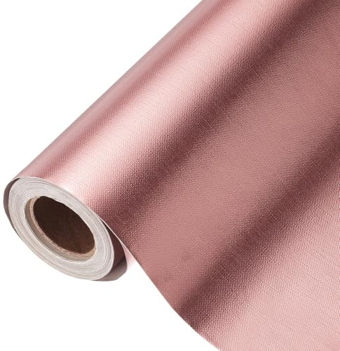 sourcing map Peel and Stick Countertops 15.7 x 197 Self-Adhesive Contact Paper Waterproof Oilproof Wallpaper for Kitchen Backsplash Wardrobe Countertop Cabinet Beaded Pattern Rose Gold