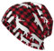 EdWal Beanie-Mütze mit Kuh- und Hirschbaum-Motiv, warm, gestrickt, weich, hautfreundlich, für Damen und Herren, Schwarz, Schwarz , Einheitsgröße