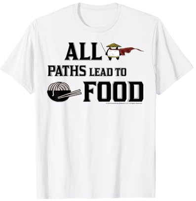 Kung Fu Panda: Alle Wege führen zum Portrait „Food Po And Noodles“ T-Shirt