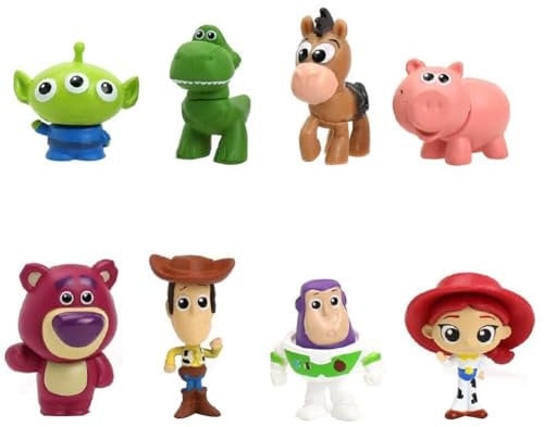8PCS Story Mini Figures Cake Decoration Figurine Happy Birthday Party Supplies Cake Toppers Decorations Cupcake Figurines Story Figures Set Age 2+ for Boys Girl Women Birthday Baby Shower Party