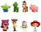 8PCS Story Mini Figures Cake Decoration Figurine Happy Birthday Party Supplies Cake Toppers Decorations Cupcake Figurines Story Figures Set Age 2+ for Boys Girl Women Birthday Baby Shower Party