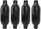 Marine Ribbed Buoys Docking Bumper Shield Schlauchboot Bumper Kit, Schwarzer Dock Shield Schutz mit Seilen und Pumpen für Ponton Boat Marina Dock