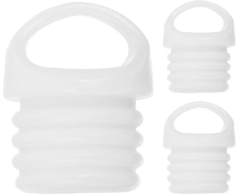 Veemoon 3pcs Mop Bucket Drain Plugs, Sealing Rubber Bungs for Bucket Holes Mop Basket Drain Outlet Stopper 18mm Holes Cover Plugs with Pull Ring for Leak Prevention and Mess Cleaning