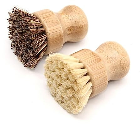 HOLIDYOYO Sisal Reinigungsbürste Mit Kurzem Griff Für Töpfe Und Pfannen Ölfest Langlebig Vielseitig Einsetzbar Küche Für Wok- Und