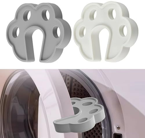 Debbery 2Pcs Washing Machine Door Prop, Silicone Front Loading Washing Machine Door Stopper to Prevent Sudden Closing and Pinching Fingers, Dryer Door Support Accessories for Proper Ventilation