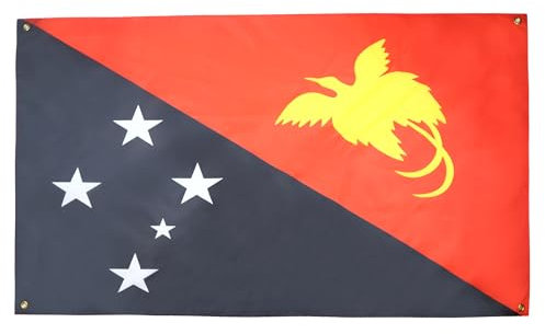 AZ FLAG Flagge Papua, 150 x 90 cm, mit 4 Ösen, papuasischer Pavillon, für Balkon oder Wand