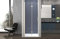 Box doccia 120 cm apertura a SOFFIETTO nicchia H200 cm cristallo 6mm profilo SATINATO LIAM