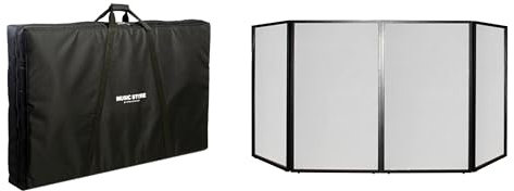 Fame Audio DJ Screen, DJ Tisch-Set mit Tasche, Tragbare DJ Ausrüstung, Professionelles DJ Equipment Set