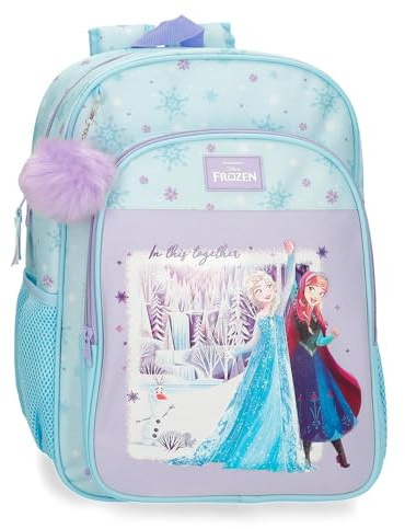 Joumma Disney Frozen In This Together Mochila Escolar Adaptable a Carro Lila 30x40x13 cm Poliéster 15,6L