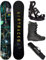 Airtracks Herren Snowboard Set Board Data Wide Freestyle Freeride 155 - Softbindung Master - Softboots Star Black 42 - SB Bag