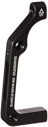 SHIMANO MA-90 Disc Brake Mounting Bracket (Black, 160-mm Post/IS Rear)
