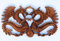 Wogeka 2 Drachen Drachenrelief Holz Dragon Feng Shui Wandbild Wohnzimmer
