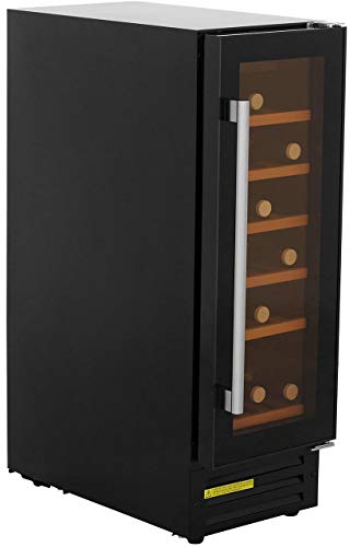 GDHA GDHA300BLKWC 30cm 18 Bottle Freestanding Wine Cabinet in Black