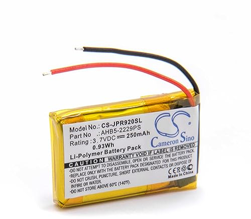 vhbw Batterie Compatible avec Jabra Pro 923, 920, 935, 930, 900 Casque Audio, écouteurs sans Fil (250mAh, 3,7V, Li-polymère) - Remplacement pour AHB5-2229PS
