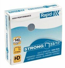 Rapid Heftklammern 23/10mm Strong, verzinkt, 1000 Stück