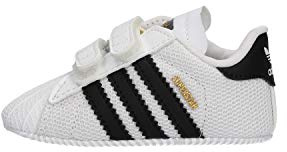 Adidas Superstar Crib, Sneaker Unisex Bambini E Ragazzi, White Black Gold Metallic, 18 EU