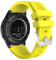 MoKo Sport Armband Kompatibel mit Samsung Galaxy Watch 3 45mm Armband/Galaxy Watch 46mm/Gear S3 Frontier/Classic, 22mm Weiches Silikon Ersatzarmband für Herren Damen, Gelb