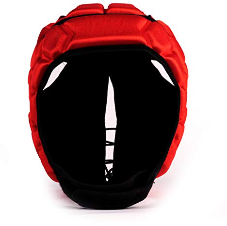 Heat PRO Rugby Helm, Spielhelm Profi, Farbe rot (XL)