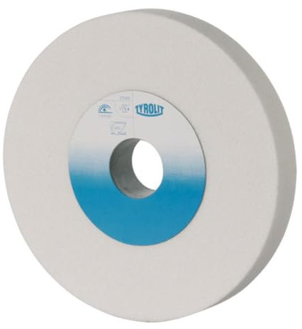 Tyrolit 111799 Schleifbockscheibe Edelkorund Form 1 gerade, Korn 60, 250 mm x 32 mm x 51 mm