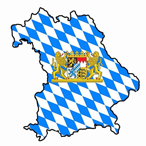Werbetechnik Sotirios Papoutsis Auto Aufkleber Bayern Sticker Konturgeschnitten (ca 11x11 cm)