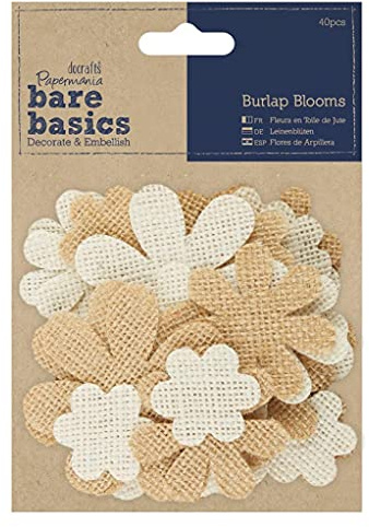 Papermania Bare Basics Burlap Blooms (40pcs)