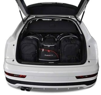 KJUST Dedizierte Kofferraumtaschen 4 stk kompatibel mit AUDI Q3 I (8U) 2011-2018