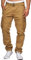 Indicode Herren William Cargohose aus Baumwolle m. 7 Taschen inkl. Gürtel | Outdoorhose Amber, M