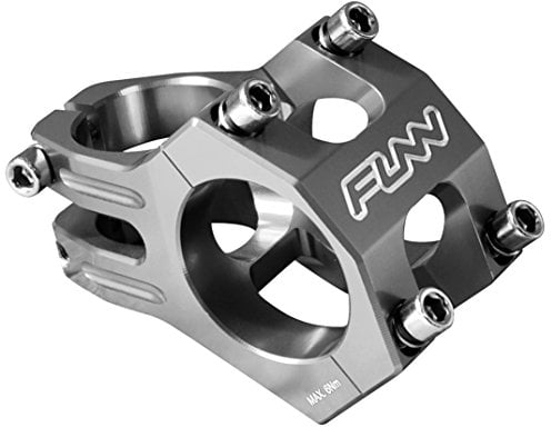 FUNN Funnduro MTB Vorbau mit 31,8 mm Lenkerklemmung - Der ultimative ultraleichte und robuste Legierungs-Vorbau für Mountainbike und BMX-Bike, Länge 35 mm Vorbau (Grau)