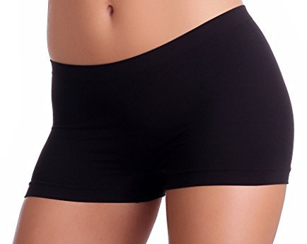 Gatta SHORT VIKI - Damen-Höschen vom Typ Shorts, komfortabel, Boxershorts, Unterwäsche mit antibakteriellem Zwickel, mit leicht hoher Taille, praktisch, verpackt zu 3 Stück in einer Farbe (Schwarz, M)