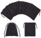 NBEADS 100 Bolsas de Terciopelo para Joyería, 8.5 x 7 cm Bolsas de Tela con Cordón para Embalaje de Regalo para Fiestas, Negro