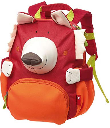 SIGIKID 24919 Kinderrucksack Fuchs, Kindergarten-Rucksack: robust, leicht, kindgerecht, für Kita, Krippe, Ausflüge, Freizeit, für Kinder von 2 - 5 Jahren, Rot/Fuchs 26x22x21 cm, 5,2 l