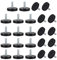 sourcing map 24 Pcs Pieds de Nivellement Meuble Réglable M8 x 25 x 40mm Pied de Meuble, Protecteurs de Sol pour Meubles de Maison, Chaises, Tables, Pieds d'Armoires