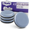 Filzada® 4X Teflongleiter Selbstklebend - Ø 50 mm (rund) - Profi Möbelgleiter/Teppichgleiter PTFE (Teflon)