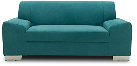 DOMO. collection Sofa Alisson, 2er Couch, 2-Sitzer, 2er Garnitur, Polstergarnitur 164 x 83 x 75 cm (BxTxH), in türkis