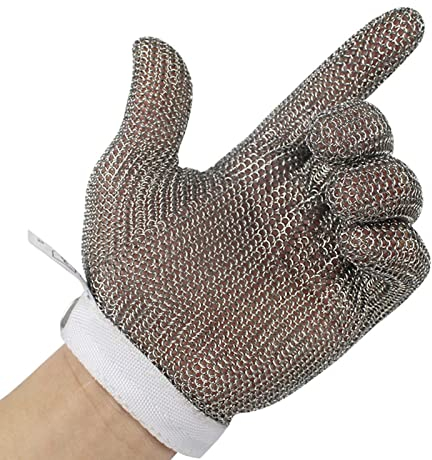 Guantes Anticortes WXYZ Guantes Resistentes al Corte de Acero Inoxidable,Guantes de Trabajo de Seguridad Protectores de Grado 9,Sacrificio Resistente al Desgaste e Impermeable,Guantes de Cocina