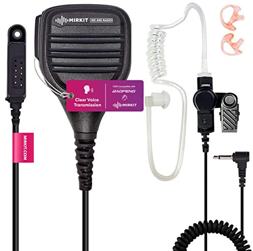 MIRKIT Strapazierfähiges Schulter-Lautsprecher-Mikrofon für Baofeng UV-9R, kompatibel mit Baofeng UV-9R, UV-9G, UV-9R Plus, UV-XR, UV-5S, GT-3WP Plus