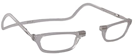 CliC Eyewear - Lesebrille - Mit flexiblen Magneten - Original CLIC CLASSIC - Lesebrille für Damen und Herren (1.0, Grau)