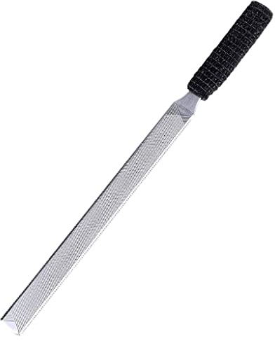 IDOU Zehennagelfeilen für dicke Nägel, Edelstahl, 4 Seiten, 17,8 cm Länge, Nagelfeilen für Männer, Senioren und Hunde